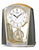 Horloge de table Atlanta Stiluhr 7772/9 Gris métallisé-Or • Pendule à mouvement lent • Mouvement à quartz