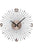 Horloge murale avec cadran anthracite, index métalliques et aiguilles noires