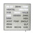 Horloge murale avec affichage de mots LED dans un cadre en aluminium, affichage clairement lisible.