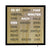 Horloge murale aspect bois avec affichage de mots LED et cadre noir