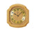 Horloge murale en bois de chêne clair avec cadran rond et verre minéral