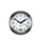Horloge de salle de bain anthracite avec affichage analogique et température