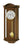 Horloge murale AMS style régulateur avec boîtier en bois couleur noyer, cadran et balancier.