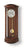 Horloge murale avec boîtier en bois massif couleur noyer, cadran rond et pendule