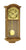 Horloge murale en chêne avec cadran rond et pendule dans un boîtier en verre