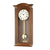 Horloge murale avec boîtier en noyer, cadran romain et pendule, verre minéral