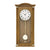Horloge murale en chêne avec cadran rond et pendule dans un boîtier en bois