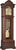 Horloge sur pied en bois avec verre bombé, cadran et affichage des phases de lune