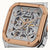 Ingersoll Herrenuhr mit Skelettzifferblatt, roségoldener Lünette und sichtbar. Automatikwerk