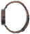 Montre en bois pour homme avec boîtier en bois et bracelet rond vu de dos