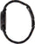 Bracelet de montre pour femme, vue latérale avec bracelet en bois noir et boutons sur le boîtier