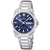 Herrenuhr: blaues Zifferblatt, Edelstahlarmband, Saphirglas, Datumsanzeige MON 30.
