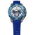Festina Herren-Chronograph frontal mit blauer Lünette und Silikonarmband
