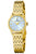 Festina Mademoiselle Damenuhr mit goldenem Metallarmband und blauem Zifferblatt