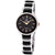 Festina Armbanduhr mit schwarzem Zifferblatt und Keramikband, silbernes Gehäuse