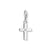 Charm pendentif croix avec pierre - Argent sterling 925