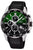 Herren-Chronograph Festina mit grün-schwarzem Zifferblatt, Edelstahlgehäuse und Kautschukband