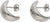 Boucles d'oreilles en titane en forme de lune, avec fermoir poussette et fermoir en losange à l'arrière