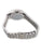 Damenarmbanduhr Rückseite mit Edelstahlgliederarmband und Schließe