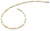 Collier bicolore à maillons ovales aspect or et argent, avec fermoir mousqueton