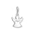 Pendentif ange gardien en argent sterling 925 avec motif d'ailes et passant