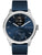 Hybrid-Smartwatch mit blauem Silikonarmband und dunkelblauem Zifferblatt (EKG/30s)