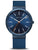 Bering Herrenarmbanduhr mit blauem Zifferblatt und blauem Silikonarmband