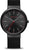 Montre bracelet Bering : cadran noir avec accents rouges, bracelet en silicone noir