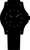 Montre homme avec cadran sombre et index lumineux bleus et rouges