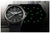 Bracelet de montre pour homme avec cadran noir et lunette en métal, bracelet en textile noir