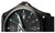 Bracelet de montre pour homme avec cadran noir, couronne visible et bracelet en textile noir