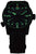 Montre bracelet pour homme Traser P68 Pathfinder avec cadran noir et luminescence verte