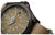 Montre bracelet : cadran marron avec chiffres luminescents et bracelet en tissu marron