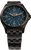 Montre-bracelet Traser pour homme : cadran foncé, chiffres luminescents, bracelet en métal, lunette ronde