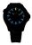 Cadran de montre de plongée Traser en gros plan avec aiguilles et index luminescents