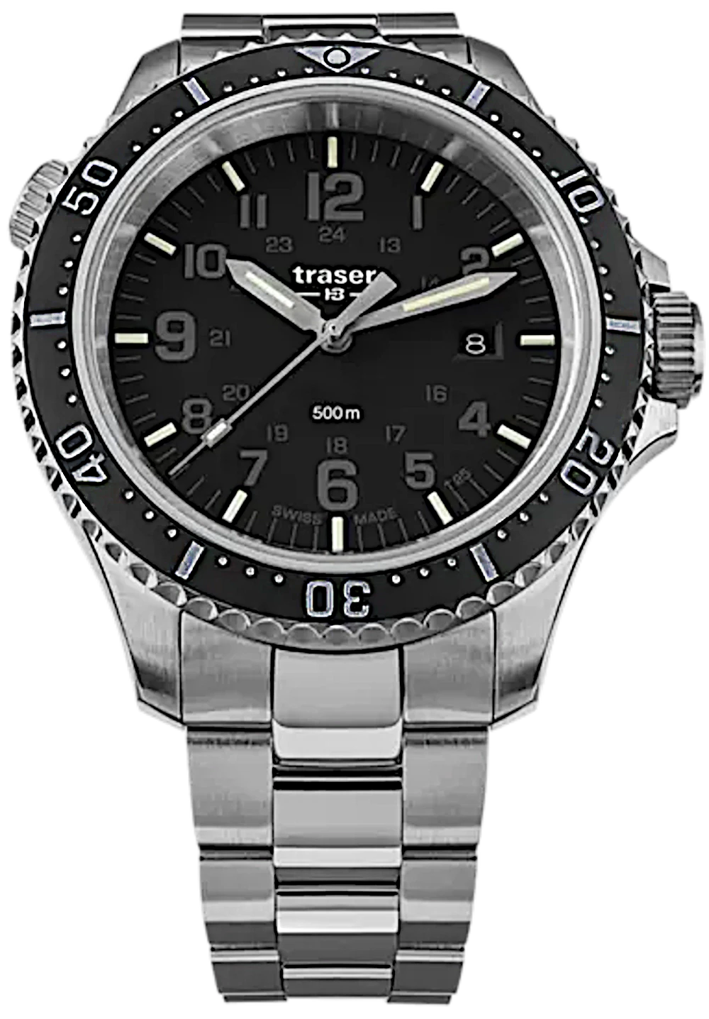 Traser P67 109376 Montre Homme • Trigalight H3 • Étanche 50 ATM