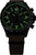 Traser P67 Officer Pro Uhr: grün leuchtender Ring, Chrono, braunes Textilband