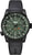 Bracelet de montre pour homme avec cadran noir, boîtier noir et bracelet en silicone