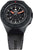 Montre pour homme avec boîtier noir et bracelet noir, chiffres chrono visibles