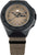 Montre pour homme avec boîtier noir, bracelet textile beige et cadran beige.