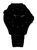 Montre de plongée pour homme avec cadran noir et index lumineux verts