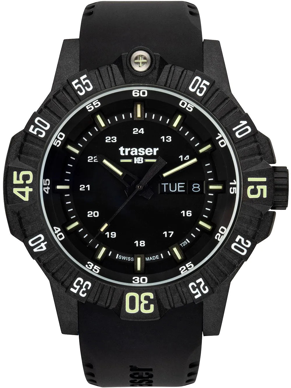 Montre pour homme Traser P99 Q Tactical Black 110722 • Trigalight • Swiss Made