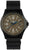 Bracelet de montre pour homme avec boîtier noir, cadran gris foncé et bracelet en tissu noir