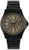 Montre Traser pour homme avec bracelet en métal noir et cadran vert olive, guichet date