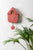 Horloge murale Karlsson en forme de maison rouge, avec cadran et balancier