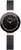 Montre Bering pour femme avec cadran noir, aiguilles or rose et bracelet milanais