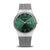 Bering Herrenuhr mit grünem Zifferblatt und Milanaise-Armband