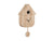 Horloge murale Karlsson design maison en bois clair avec pendule ronde et aiguilles