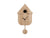 Horloge murale Karlsson design maison en bois clair avec balancier et aiguilles