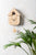 Horloge murale Karlsson design maison en bois clair avec balancier et aiguilles